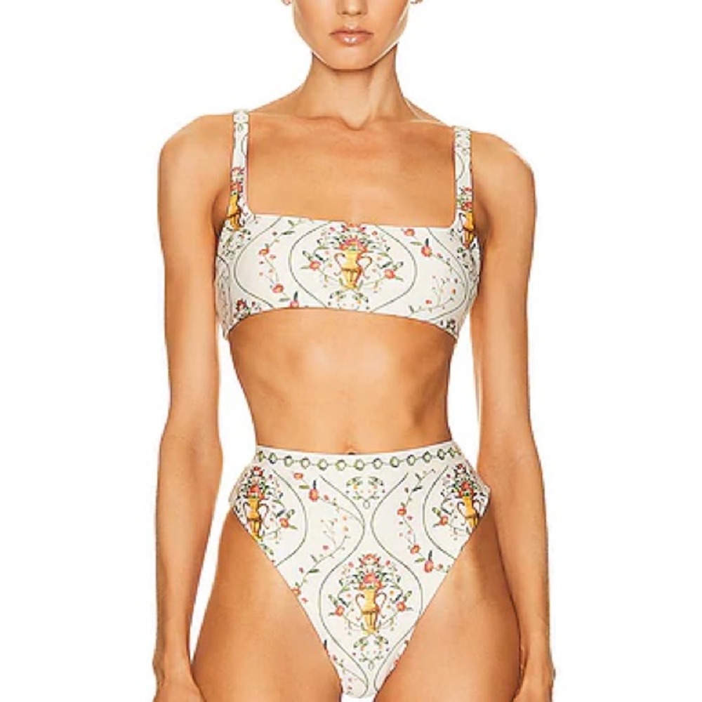 Agua by Agua Bendita Floral Bikini set NEW with tags